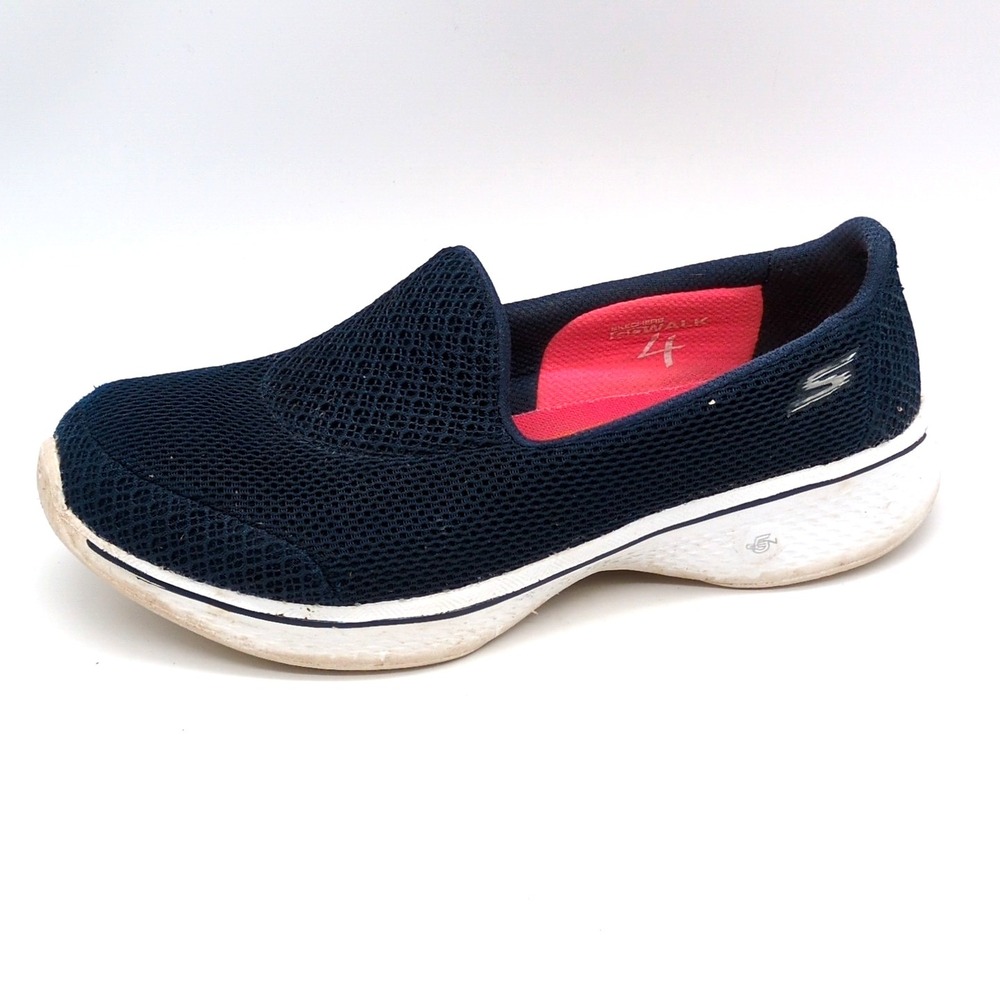 Skechers Shoes Womens GoWalk 4 Blue 7 Walking Sneakers Goga Max Slip On 14170